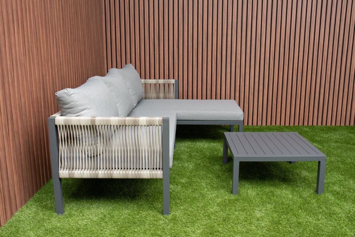Loungeset Ibiza *ACTIE* Moderne Hoekbank Chaise Longue Rechts Tuinset – 113579 - Afbeelding 8